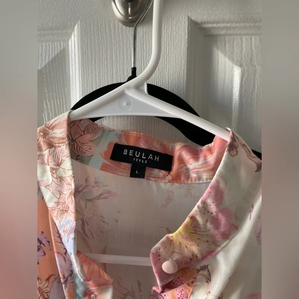 Beaulah style Floral Pastel Long Sleeve Maxi Dress - Picture 5 of 6